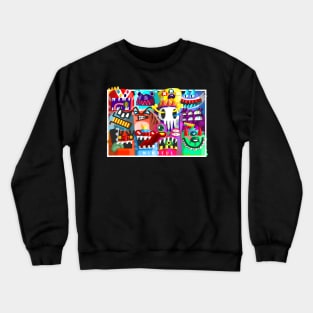 doodle gang alien invasion 235 Crewneck Sweatshirt